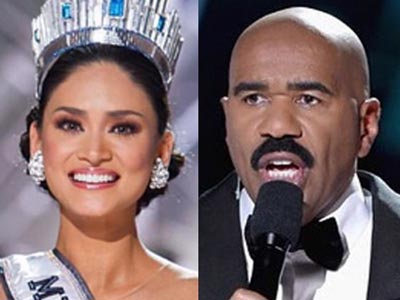 Startattle.com - miss universe 2015 mistake steve harvey host comedian sorry apologize twitter philippines colombia cue card winner 1st runner up winner pageant