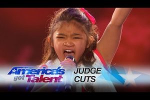 AGT  Angelica Hale earns Golden Buzzer for  Girl on Fire