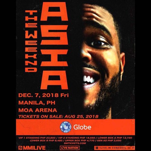 the weeknd in asia manila moa arena philippines ph concert tickets december 2018 date globe mmi live