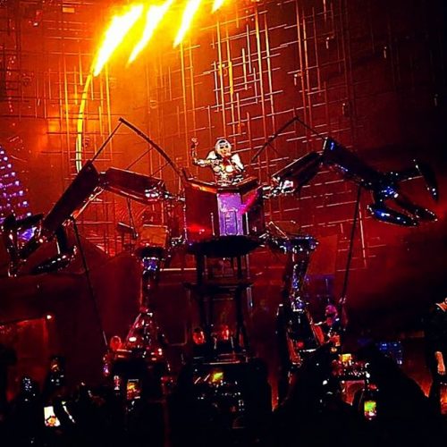 lady gaga enigma concert on a robot