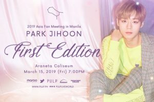 Park Ji Hoon  2019  Manila fan meeting  ticket prices  date
