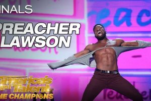 AGT Champions  Preacher Lawson rips his shirt off like crazy