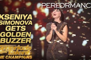 AGT Champions: Kseniya Simonova gets the Golden Buzzer