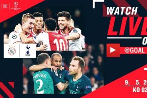 Champions League  Tottenham vs Ajax live stream
