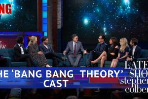 The Big Bang Theory cast together again on Late Show with Stephen Colbert