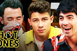 Hot Ones  Season 9 Episode 1  Jonas Brothers eat spicy wings