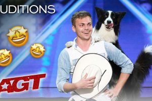 AGT 2019  Falco the dog performs tricks with trainer Lukas  Audition