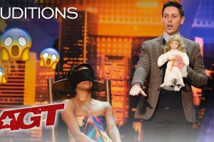 AGT 2019  Magician Nicholas Wallace with scary doll  Audition