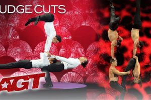 AGT 2019  Acrobat Trio Messoudi Brothers with retired father