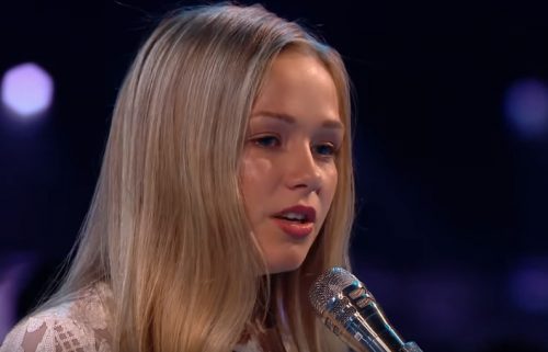 BGT The Champions: Connie Talbot sings 'Never Give Up On Us' - Startattle