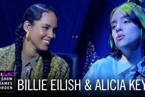 Billie Eilish, Alicia Keys sing “Ocean Eyes”, James Corden Show