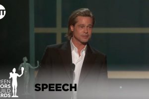 SAG Awards 2020  Brad Pitt  award acceptance speech  Once Upon a Time in Hollywood