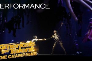 AGT The Champions  Freckled Sky  Video Projection Dance Duo  Season 2
