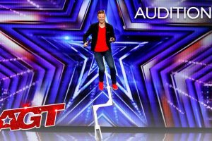 Wesley Williams audition AGT 2020  Unicycling from 20 feet