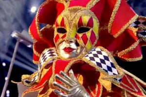 Harlequin The Masked Singer UK 2021  Falling  Series 2 Episode 6