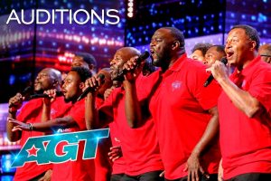 NFL Players Choir AGT 2022 Audition  Lean on Me  Bill Withers  Season 17